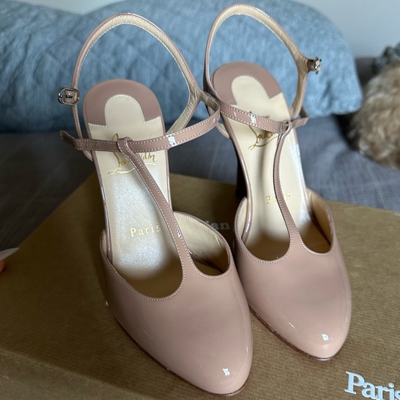 Brand new Nude Louboutin Me Pam 100 Patent - Picture 6 of 13